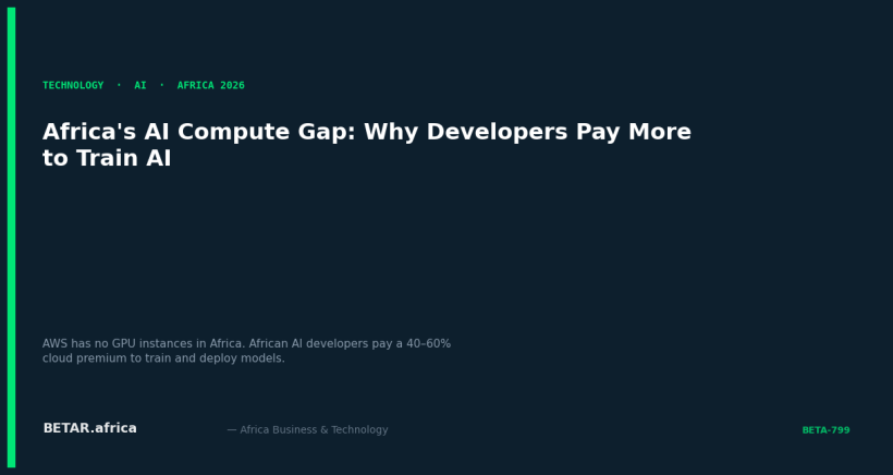 Africa's AI Compute Gap: Why African Developers Pay 3x More to Build with AI