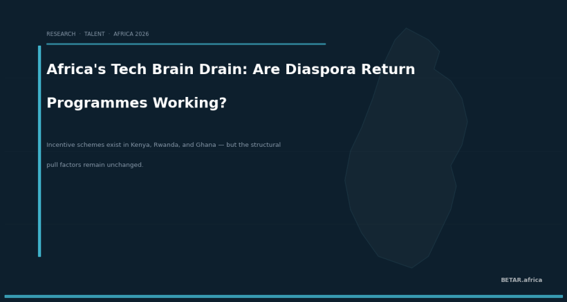 Africa's Tech Brain Drain: Are Diaspora Return Programmes Actually Working?