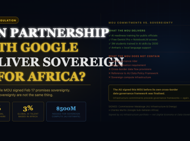 AU and Google Sign AI MOU. Sovereign AI for Africa — or a Dependency Deal?