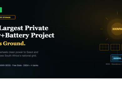 South Africa's Largest Private Solar+Battery Project Breaks Ground — And It's Designed to Decarbonise Sasol and Air Liquide