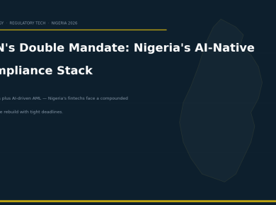 CBN's Double Mandate: Nigeria Fintechs Face Compounded AI Compliance Deadlines