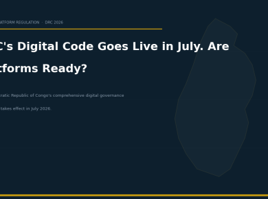 DRC's Digital Code Goes Live in July. Are Africa's Platform Operators Ready?