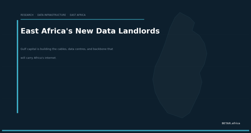East Africa's New Data Landlords: Gulf Capital, Digital Sovereignty, and Who Controls the Backbone