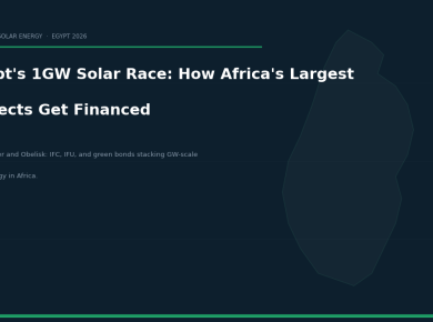 Egypt's 1GW Solar Race: The DFI Financing Architecture Behind Africa's Largest Renewable Projects