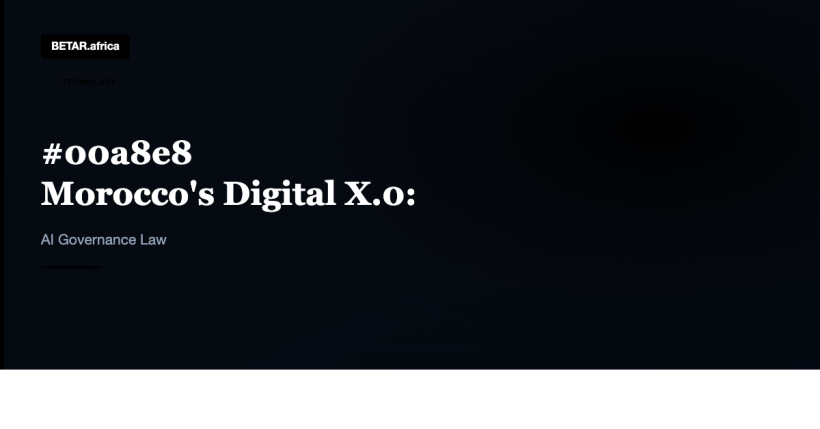 Morocco's Digital X0 Framework: The Most Detailed AI Governance Plan in North Africa