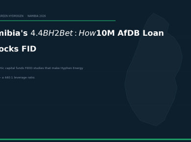 How $10M Unlocks $4.4 Billion: AfDB's Catalytic Bet on Namibia's Hyphen Hydrogen Energy