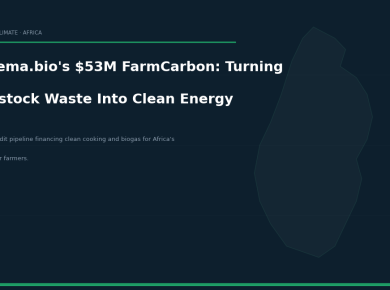 Sistema.bio's $53M FarmCarbon: The Carbon Credit Structure Turning Livestock Waste Into Clean Energy for Africa's Smallholder Farmers