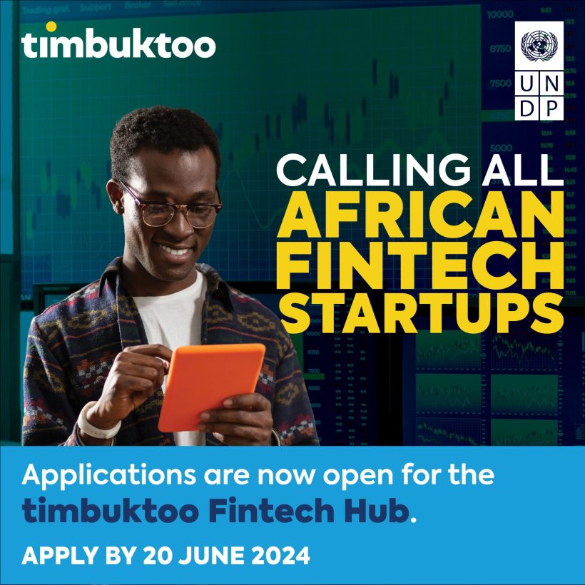 timbuktoo Fintech Startup Accelerator Programme: Call for Applications